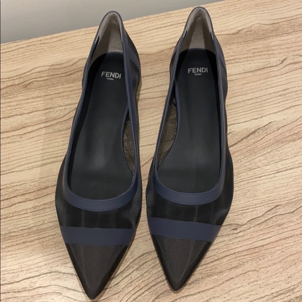 Fendi mesh flats